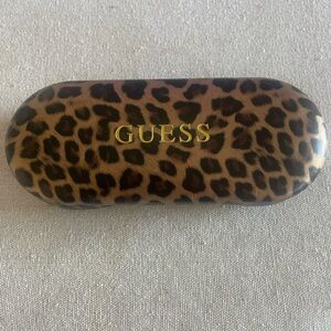 Guess Leopard Print Glasses Case